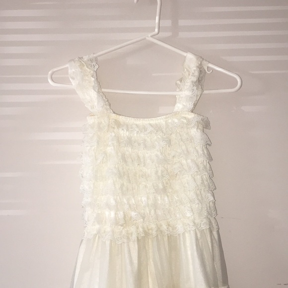 Vintage White/Cream Lace Dress - Picture 2 of 7
